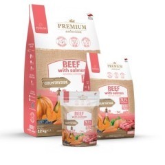 Premium Selection - karma sucha wołowina z łososiem dla szczeniąt 2kg