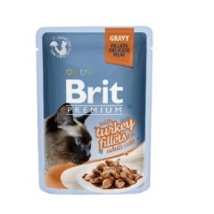 Brit Premium Cat Pouch gravy Filet z indyka w sosie4x85g