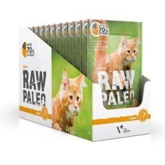 Raw Paleo adult  Cat  TURKEY 12x100g-indyk